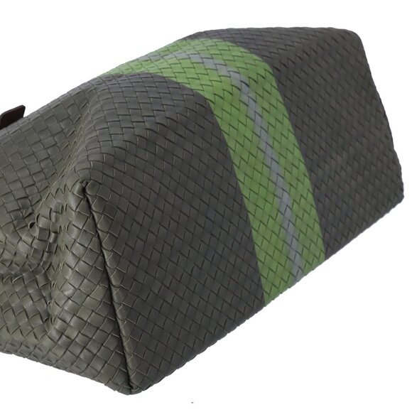 BOTTEGA VENETA Intrecciato Tote Bag 189632 Khaki Light Green Multi - Picture 6 of 8